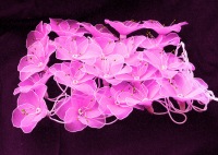 Pink Hibiscus Flower - fairy lights